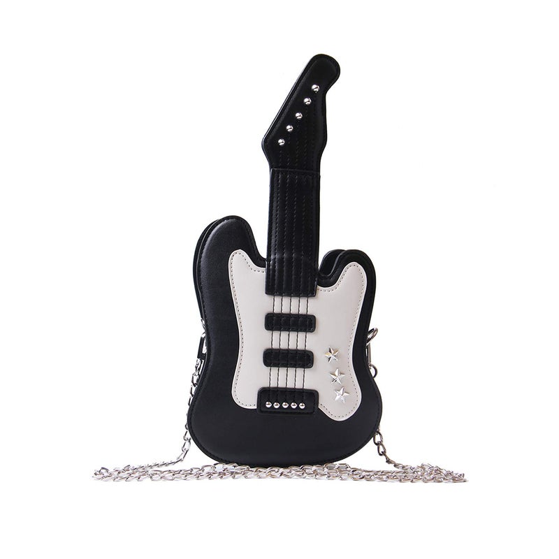 LUI SUI Womenâ€™s Piano Guitar Shape Crossbody Purse Bags Music Guitar Small Shoulder Bags Tote Purse - Image 1